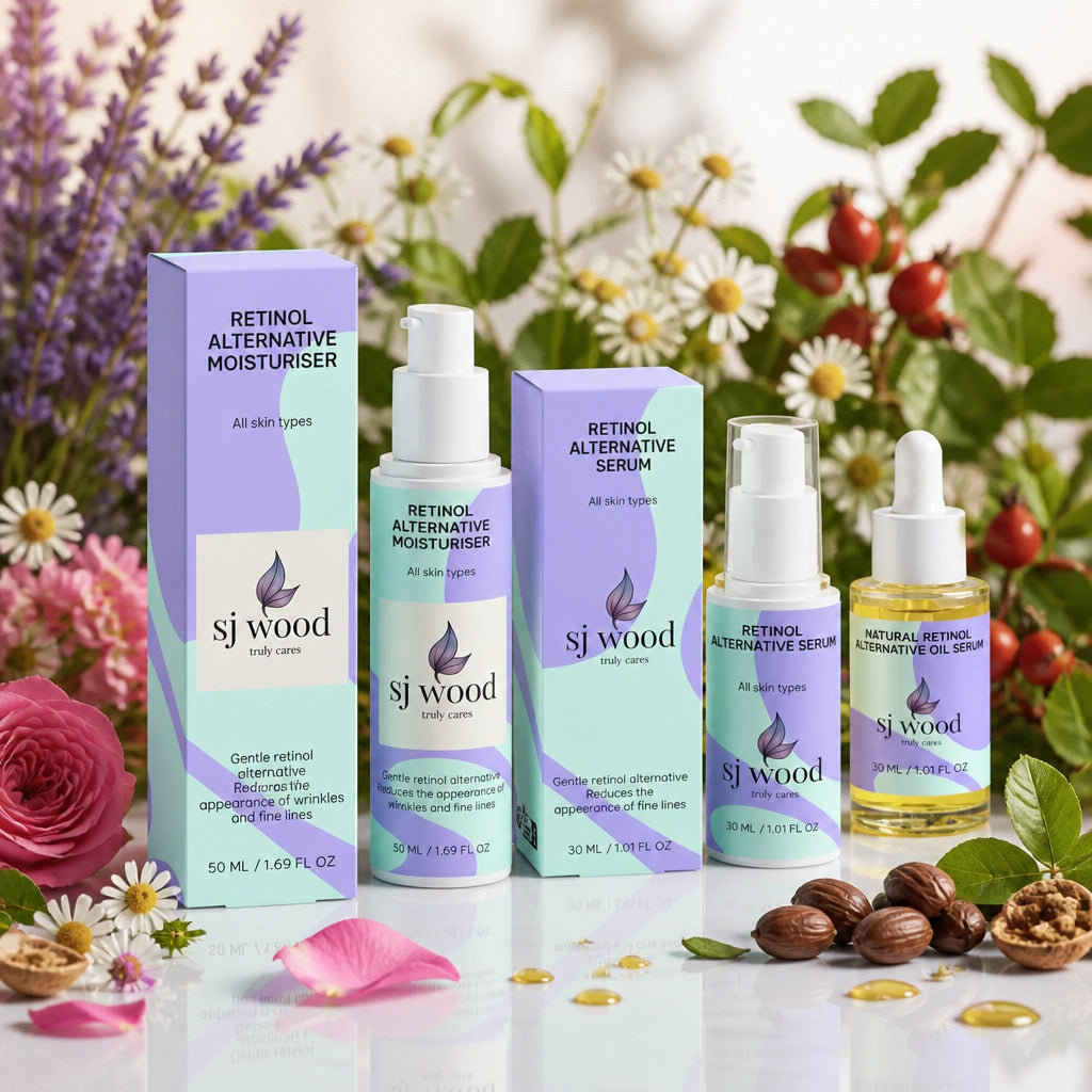 This is the picture of the SJ Wood Retinol Alternative Collection.