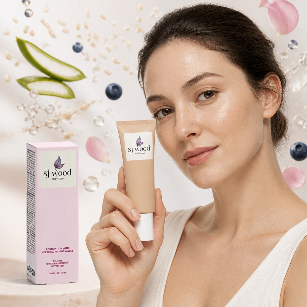 Foundation with Peptides, 10 Light Warm