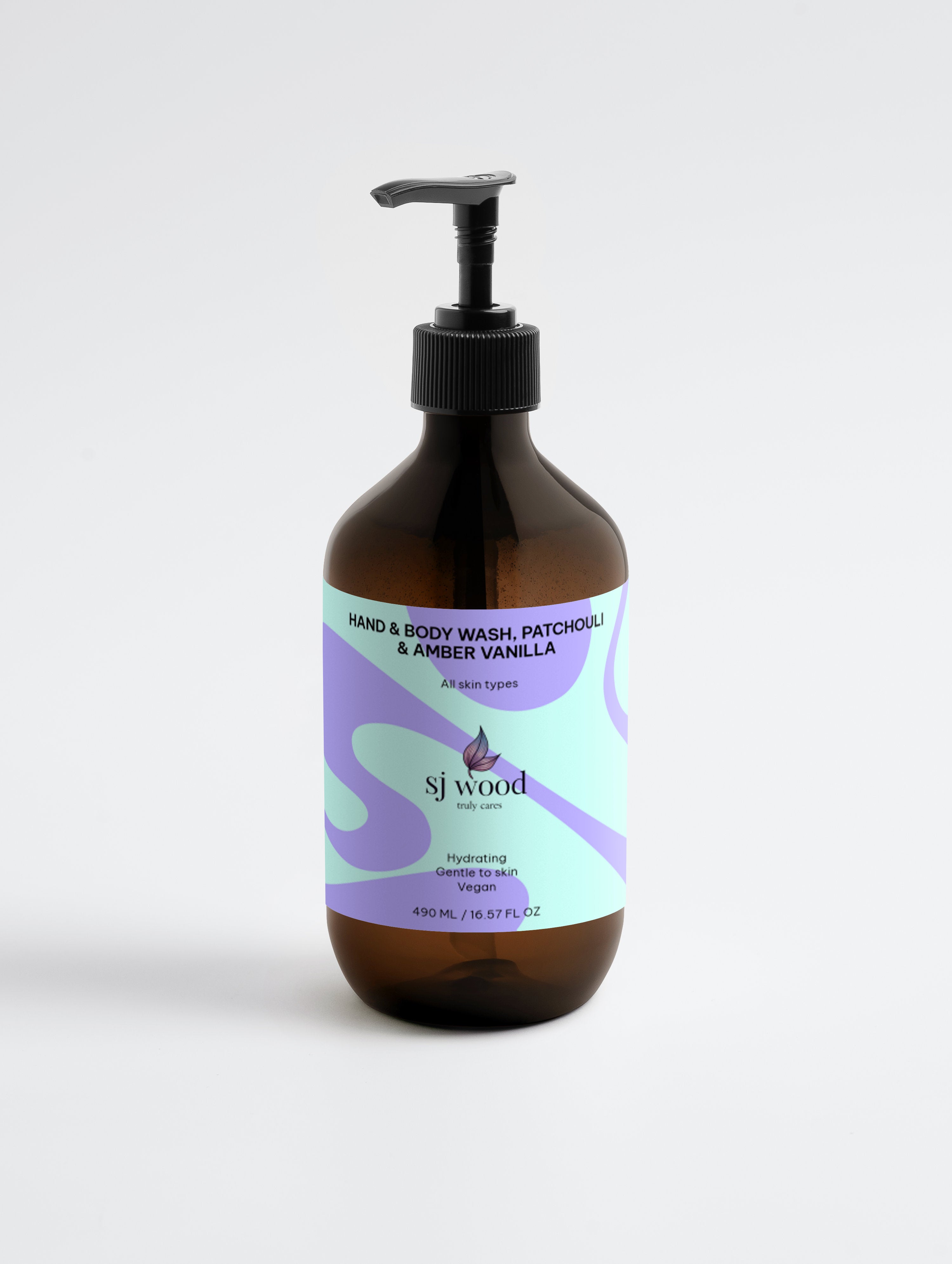 Hand & Body Wash, Patchouli & Amber Vanilla