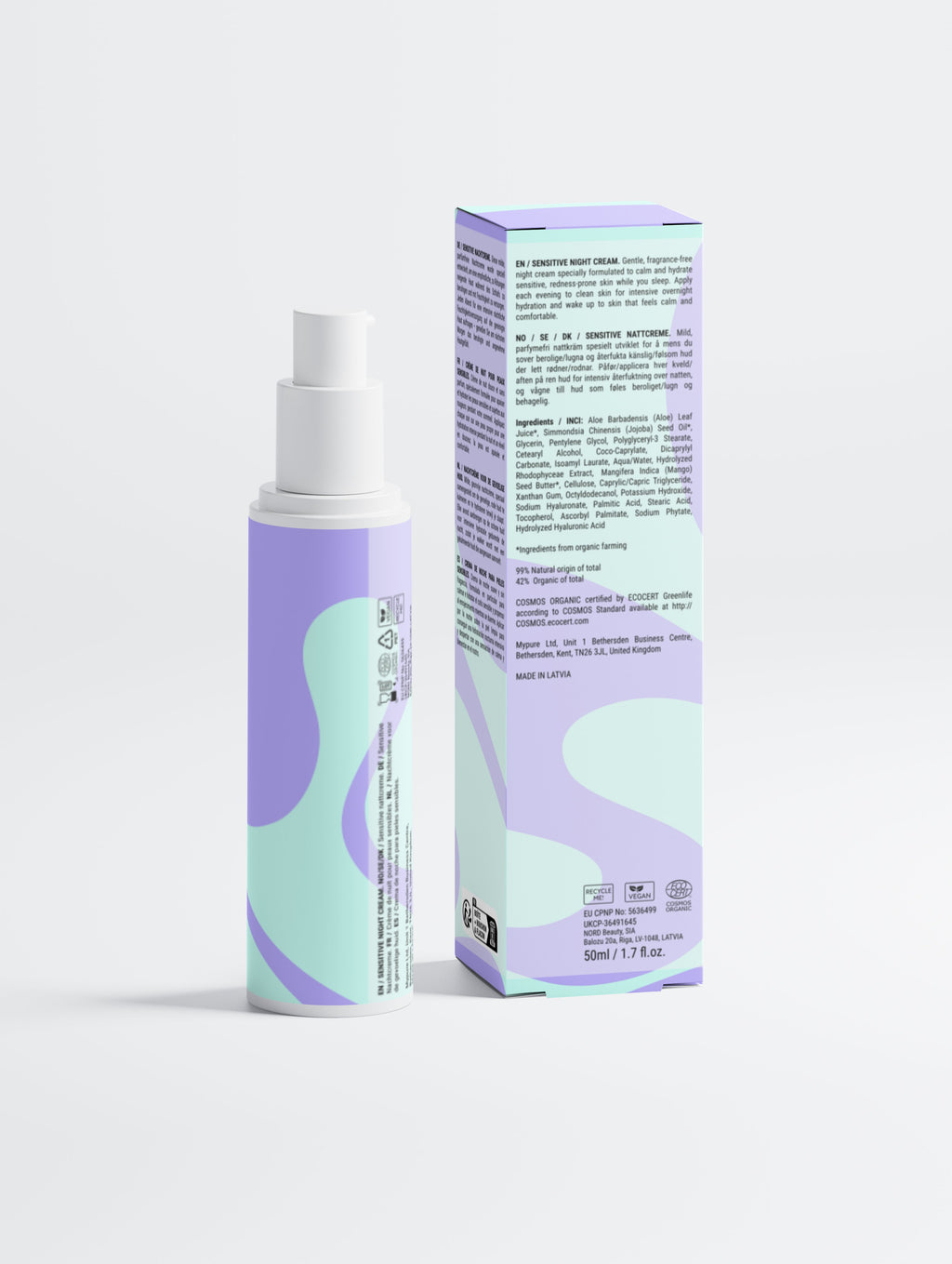 Sensitive Skin Overnight Cream, Fragrance-Free