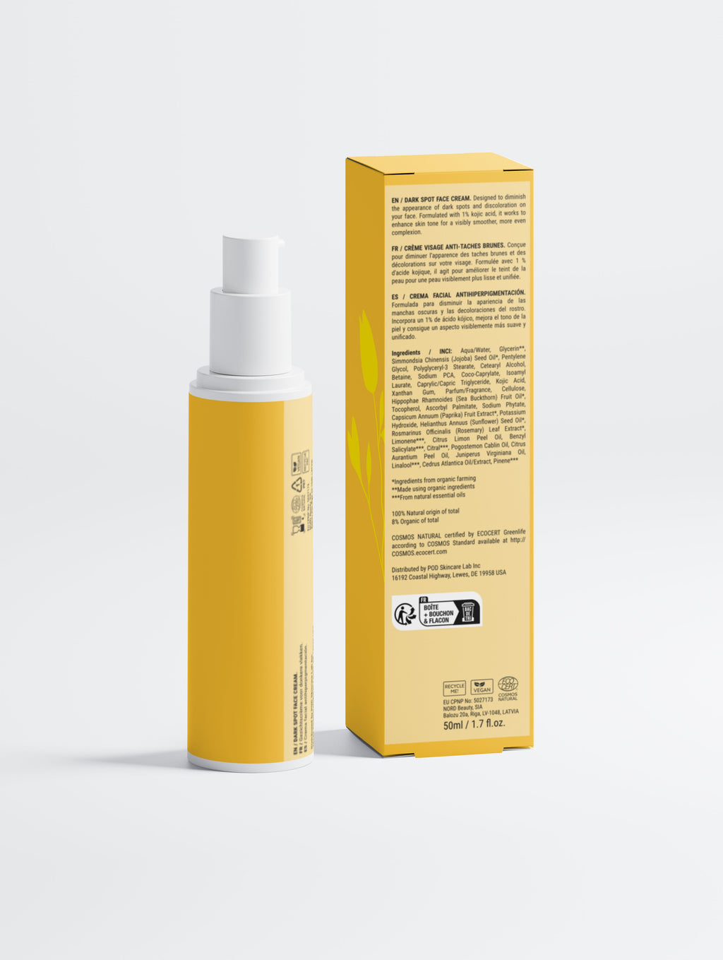 Dark Spot Face Cream with Kojic Acid